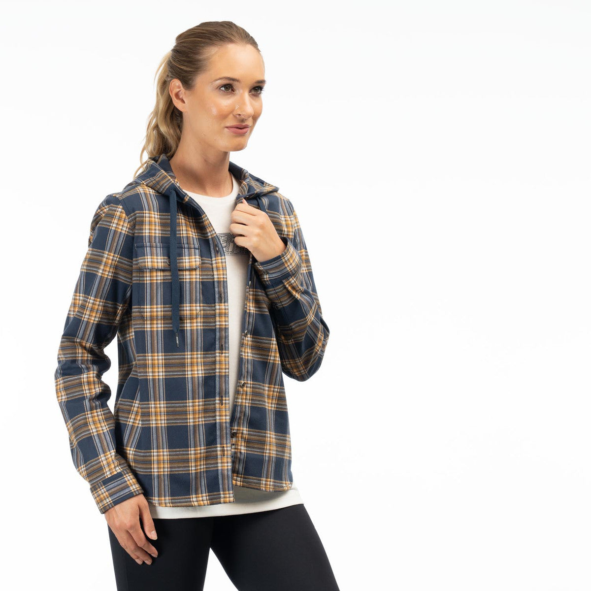 Klim Ginny Mountain Midweight Stretch Flannel Hoodie